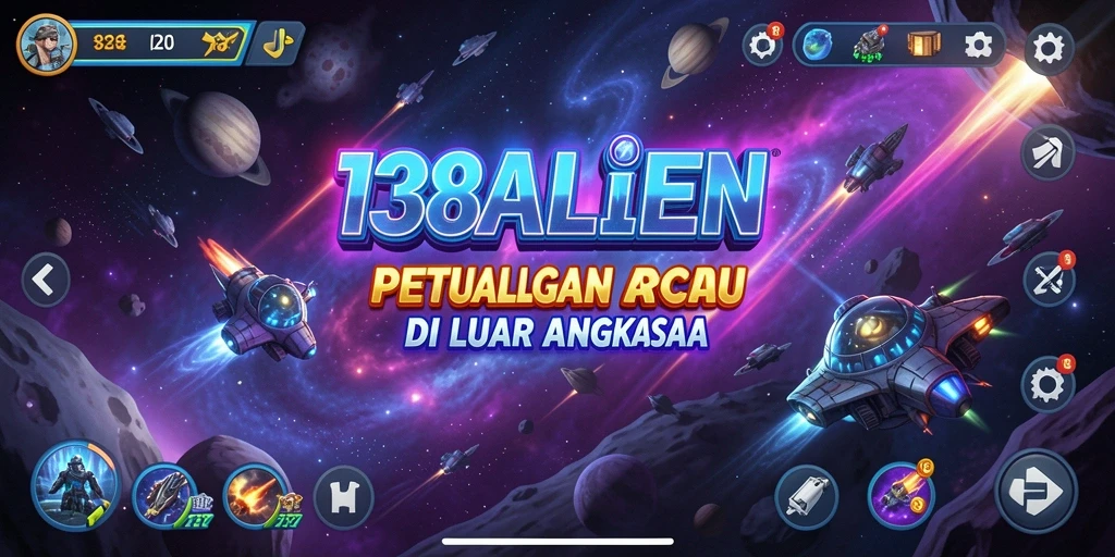 Gameplay seru di luar angkasa dalam 138ALIEN dengan grafis memukau.