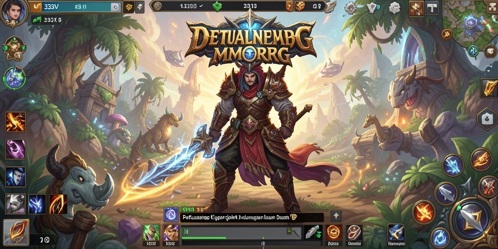 Screenshot utama 333V yang menunjukkan aksi seru dalam gameplay MMORPG.