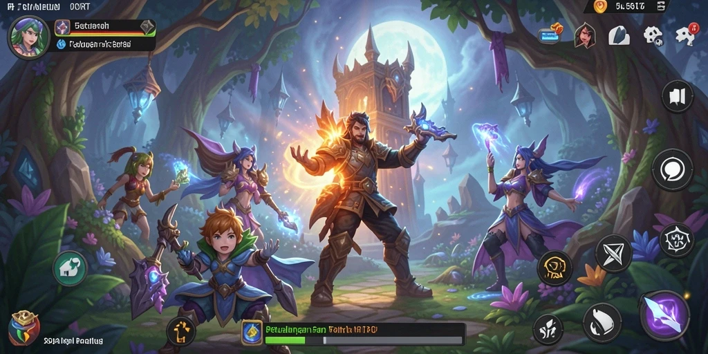 Screenshot gameplay 55RT menampilkan petualangan epik dalam dunia fantasi.