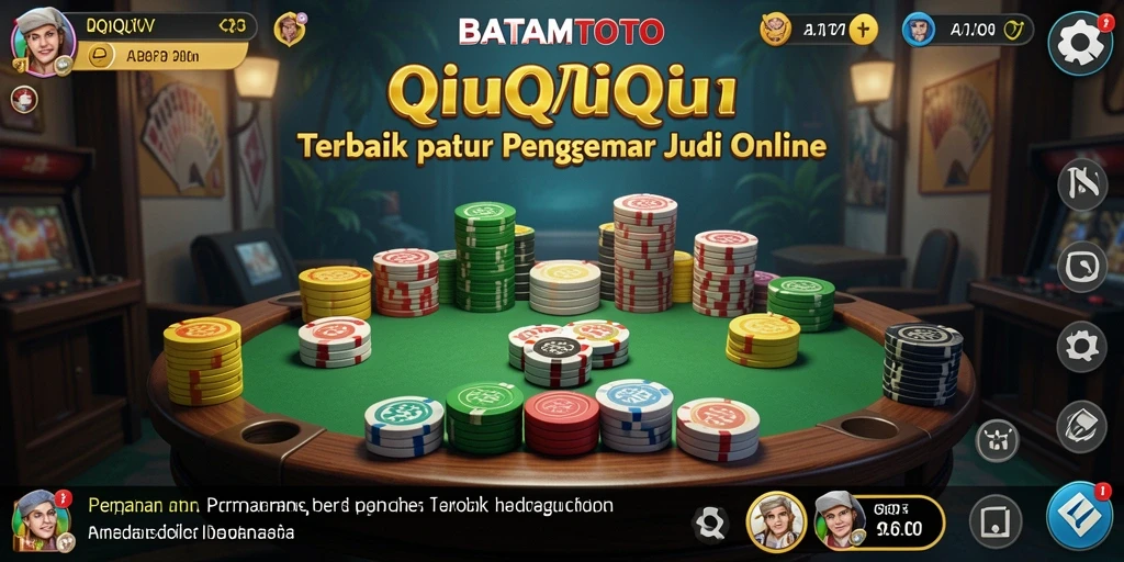Tampilan gameplay seru dalam BATAMTOTO saat bermain QiuQiu.