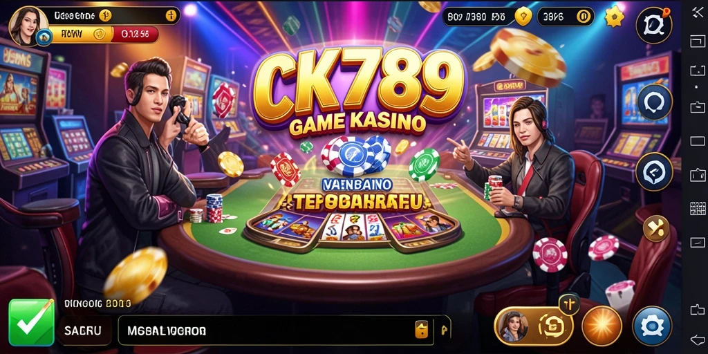 Screenshot gameplay CK789 menampilkan momen seru dalam permainan Kasino.