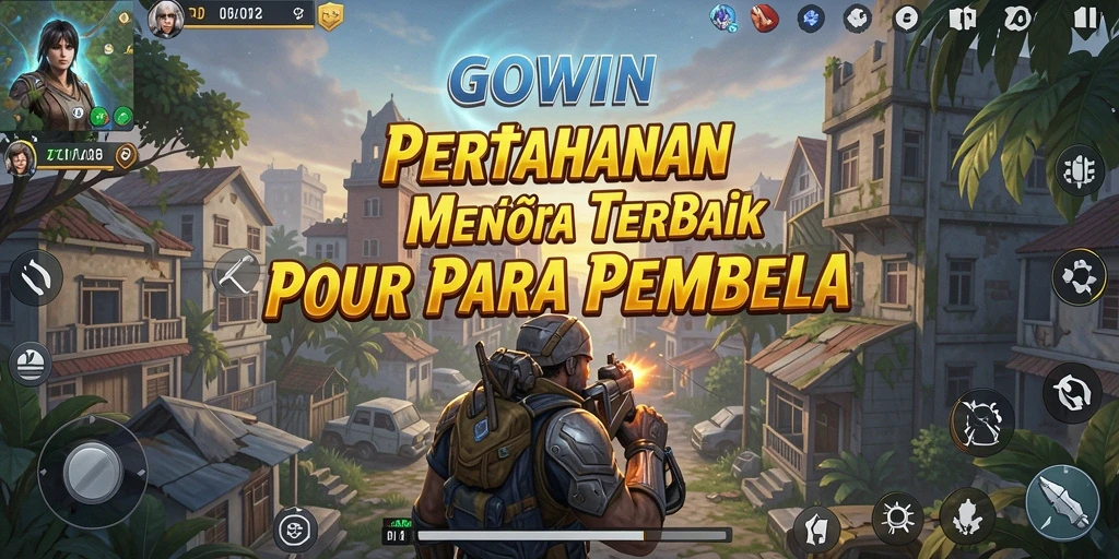 Gameplay menara pertahanan seru dan menantang di GOWIN.