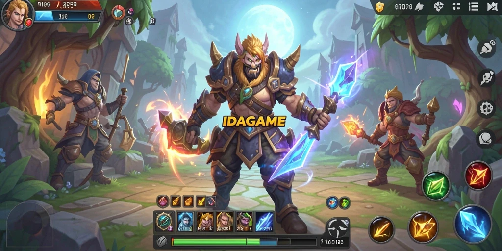 Screenshot dari gameplay seru di IDAGAME menunjukkan aksi petualangan yang mendebarkan.