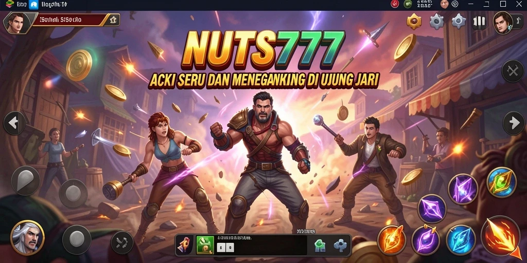 Tampilan gameplay NUTS777 yang penuh aksi dan seru.
