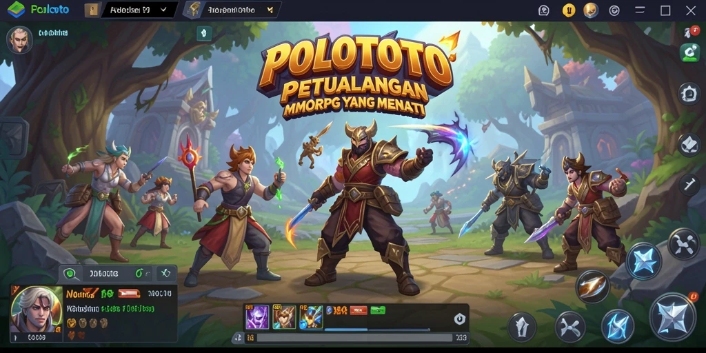 Screenshot dari gameplay seru di dunia POLOTOTO MMORPG.