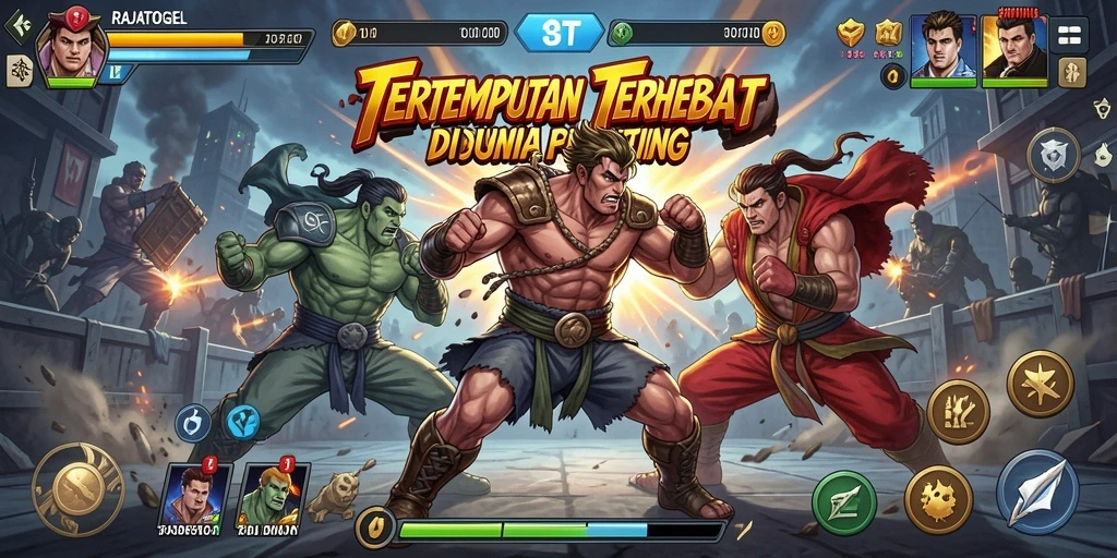 Tampilan screenshot gameplay RAJATOGEL yang menampilkan serunya pertarungan.