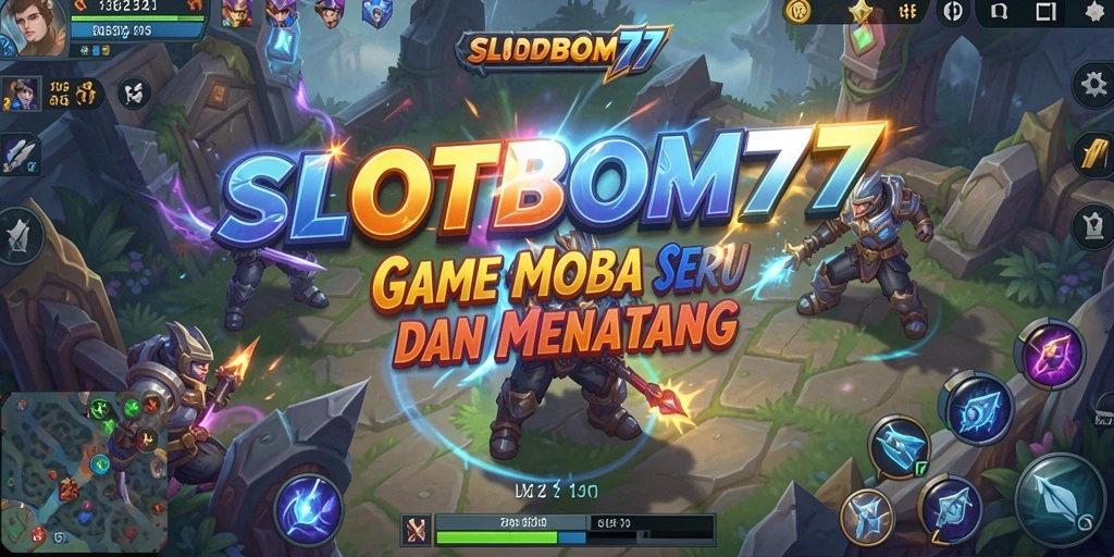 Tampilan gameplay yang seru di SLOTBOM77, menunjukkan pertempuran epik.