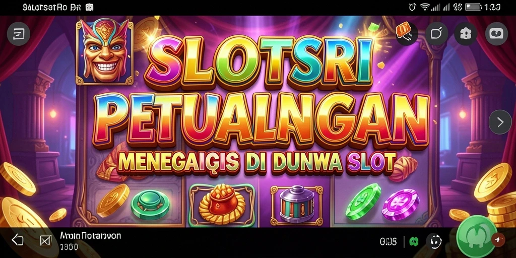 Tampilan gameplay SLOTSRI di dunia slot yang mendebarkan.