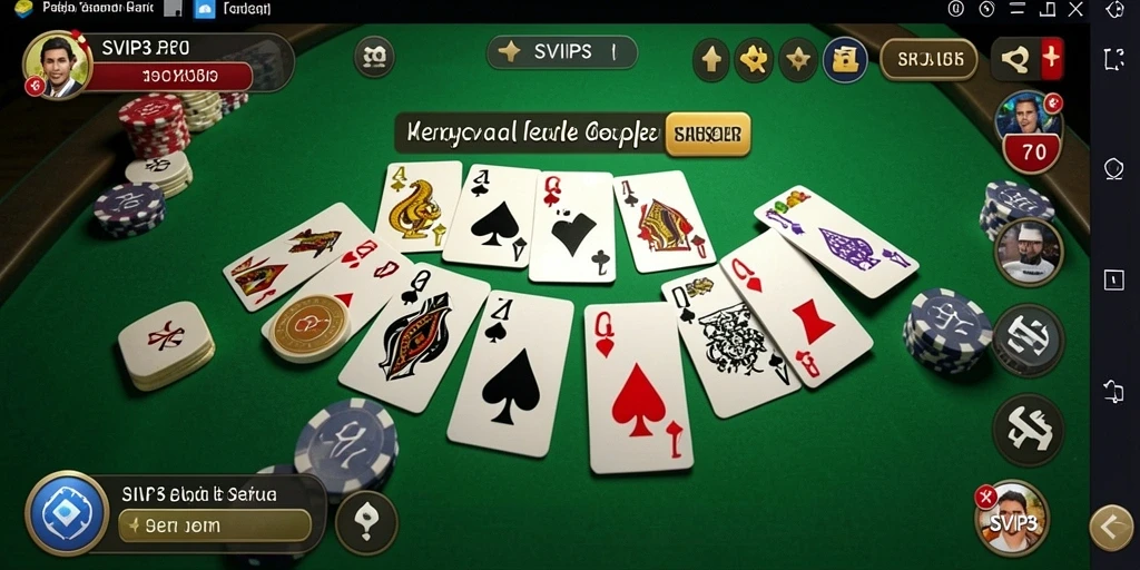 Tampilan gameplay seru dan interaktif dari permainan Gaple.