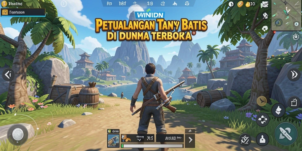Screenshot gameplay <strong>WINIDN</strong> menampilkan petualangan seru di dunia terbuka.